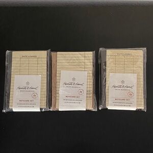 Hearth & Hand Library Card Notecard Set - Neutral Tones